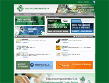 Tablet Screenshot of electrocomponentes.com.ar